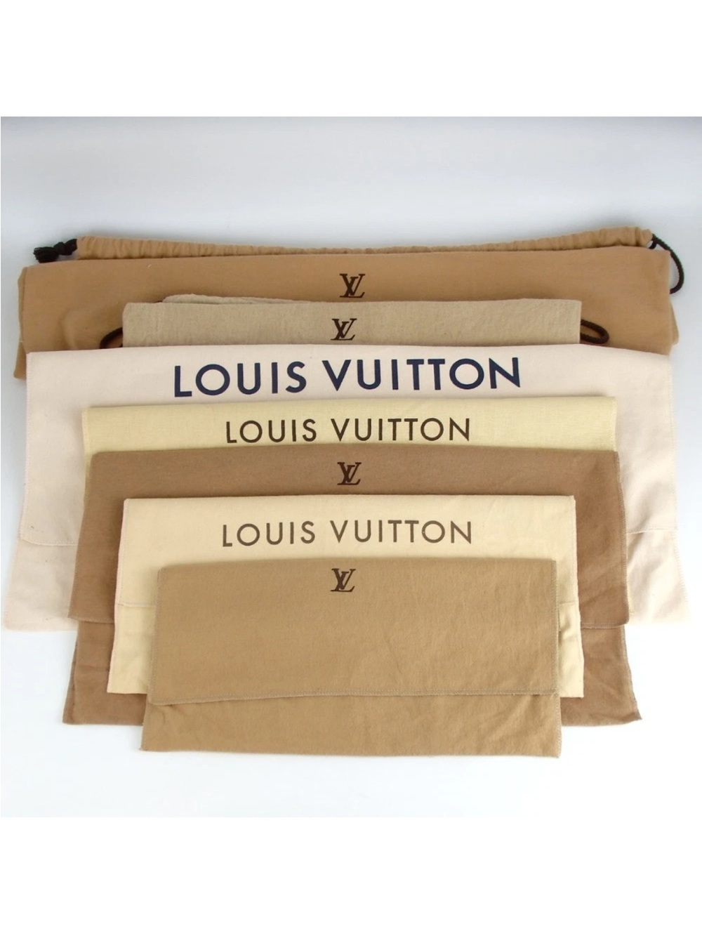 Authentic LOUIS VUITTON Bag dust bag 7 piece set accessories cotton[Used]